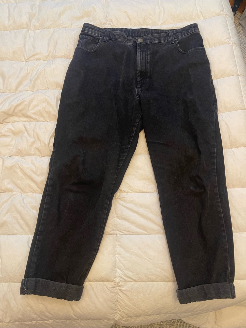 Lucy & Yak | Dana Straight Leg Jeans in Black Denim